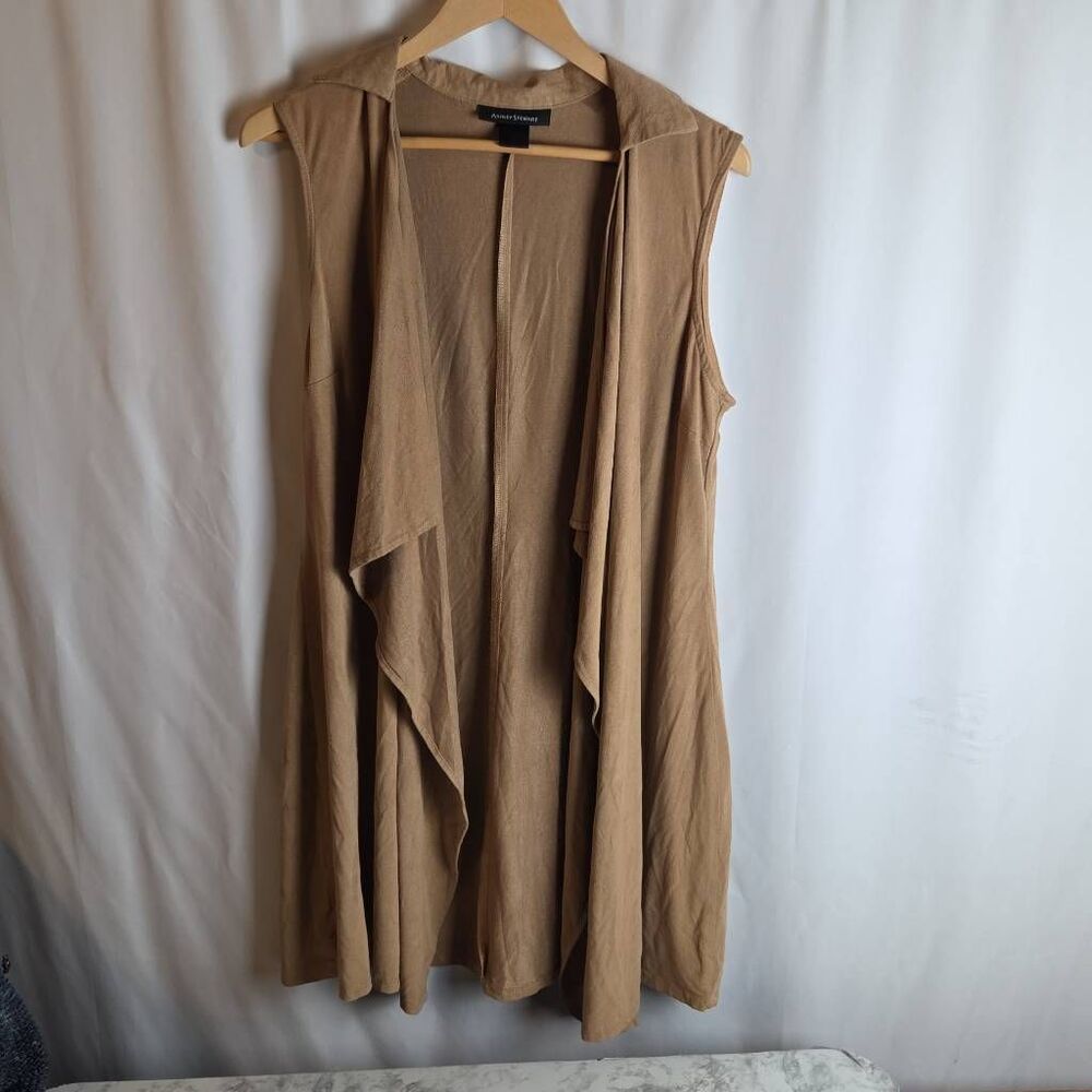 Ashley Steward Tan Jacket Ruffle Wrap - Picture 7 of 7